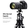 LB-90B Leveling Base Tripod Head 55 lbs(25kg) Load Capacity,Black