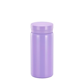 200ml Mini Water Bottle Stainless Steel Small Flask - Insulated Vacuum, Leak Proof, Keeps Drinks Hot/Cold - Ideal for Coffee, Tea, Water - Purple