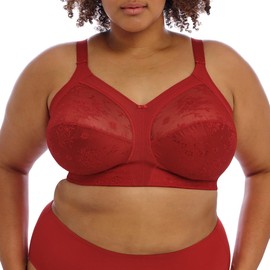 GODDESS Women's Verity Wireless Soft Cup Bra, Haute Red, 36G