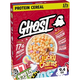GHOST PROTEIN CEREAL, LUCKY CHARMS Flavor, 17G Protein, 9.4 oz