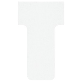 Nobo T-Card Planning Cards, White, Size 1, Pack Of 100 Planning Card Re-Fills, Office Wall Planner System, 2001002