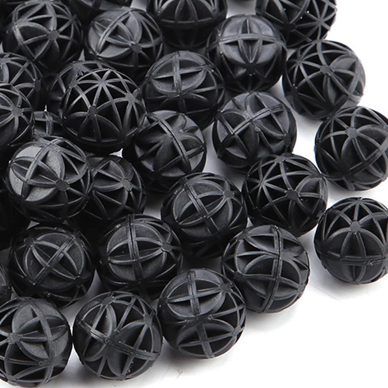 Zerodis 50Pcs Aquarium Filter, Bio Balls Filter Media Bio Porous