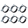 sourcing map 6 Pcs Split Ring Pipe Hanger, 75mm/3inch Adjustable