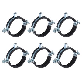 sourcing map 6 Pcs Split Ring Pipe Hanger, 75mm/3inch Adjustable Pipe Bracket Clamp Wall Ceiling Mount Pipe Strap Support for Plumbing Drainage Pipe Tube