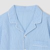 JAJU [JAJU] Men's Seersucker 5-Part Pajama Set_Dark Blue