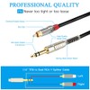 JOLGOO Cable de inserción TRS de 1/4" a RCA dual,
