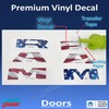 Reflective Concepts 2019-2025 RAM Door Emblem Overlay Decal Stickers -
