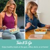 Bentgo Prep 1-Compartment Meal-Prep Containers with Custom-Fit Lids - Microwaveable,