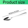 GroveEss 2PCS Stainless Steel Grapefruit Spoons,Dessert Spoon with Serrated Edge,Non-Stick