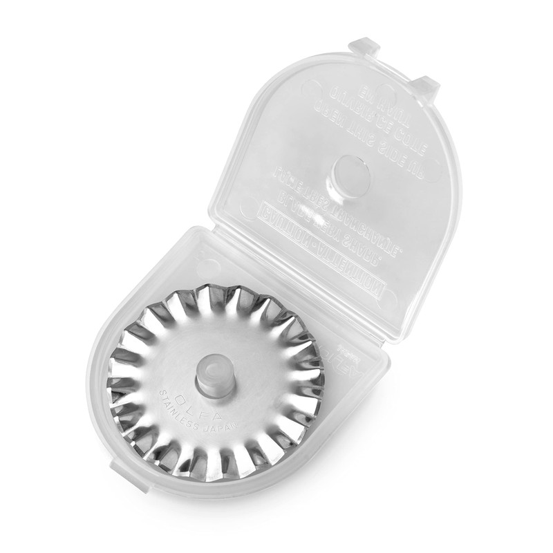 OLFA 45mm Rotary Cutter Pinking Blade, 1 Blade (PIB45-1) -