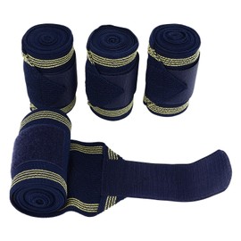 Greensen 4 Stück Beinwickel für Pferde, Beinbandagen für Reiter, Stabile Beinwickel aus Dehnbarem Polyester für Training, Wettkampf, Tägliche Pflege mit Leichtem, Komfortablem Design