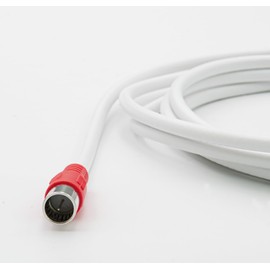 MaxTrack Antenna Cable According to Vodafone Specification - FQMS6.0L, VF TS 5001, Quick F Connector, Sat Cable, Class A, 4x Shielded Coaxial Cable, For Cable TV, Internet and Satellite Receiver