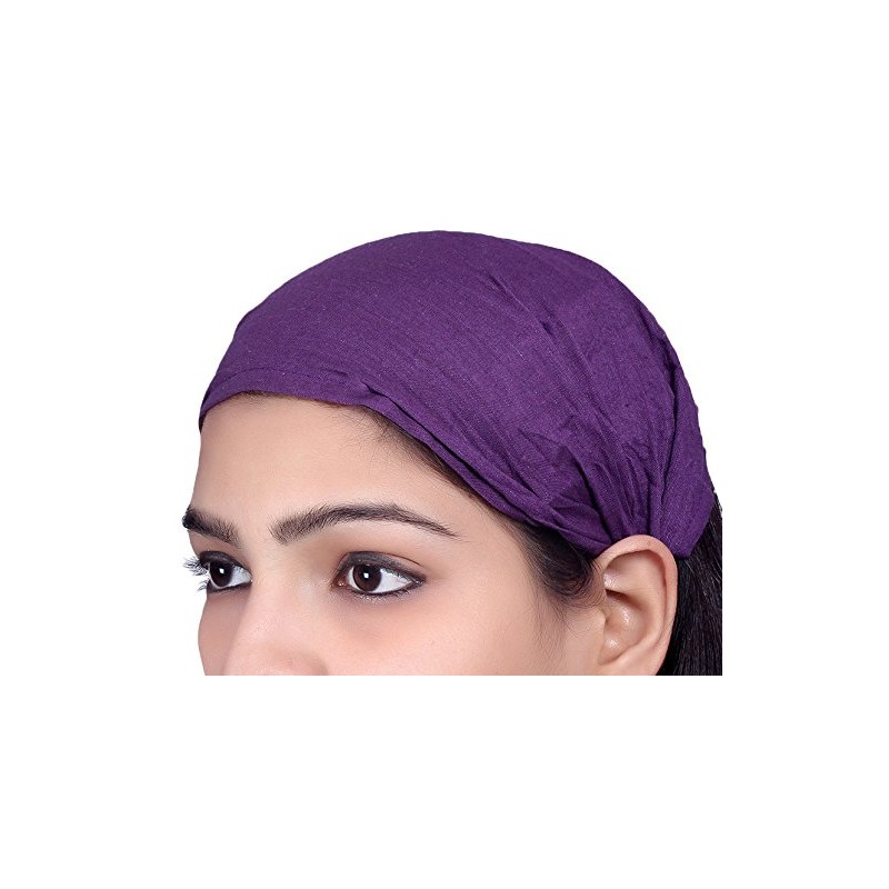 Sarjana Handicrafts Lot 10 Pieces Womens Mens Cotton Headband Hairband