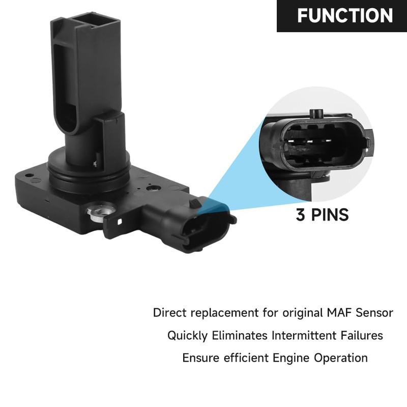 YOLLKY Mass Air Flow Sensor - MAF Sensor - Compatible