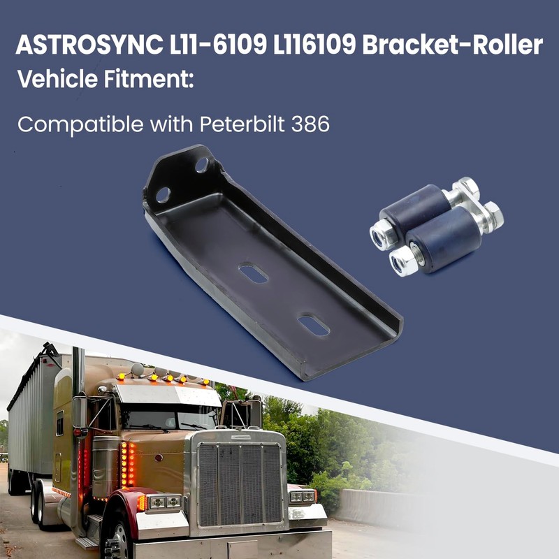 Bracket-Roller STL Fit for Peterbilt 386, Hood Roller Bracket Replace