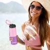 GOPPUS 600ml/20oz Stainless Water Bottle with Straw Double Wall Insulated