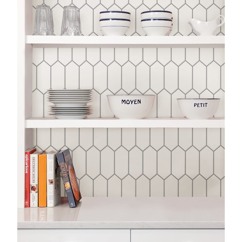 Rhombus Peel & Stick Backsplash Tiles