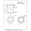 Westbrass 442P-2 1-1/2" NPMS Thread x 2-1/2" Straight Tub Drain