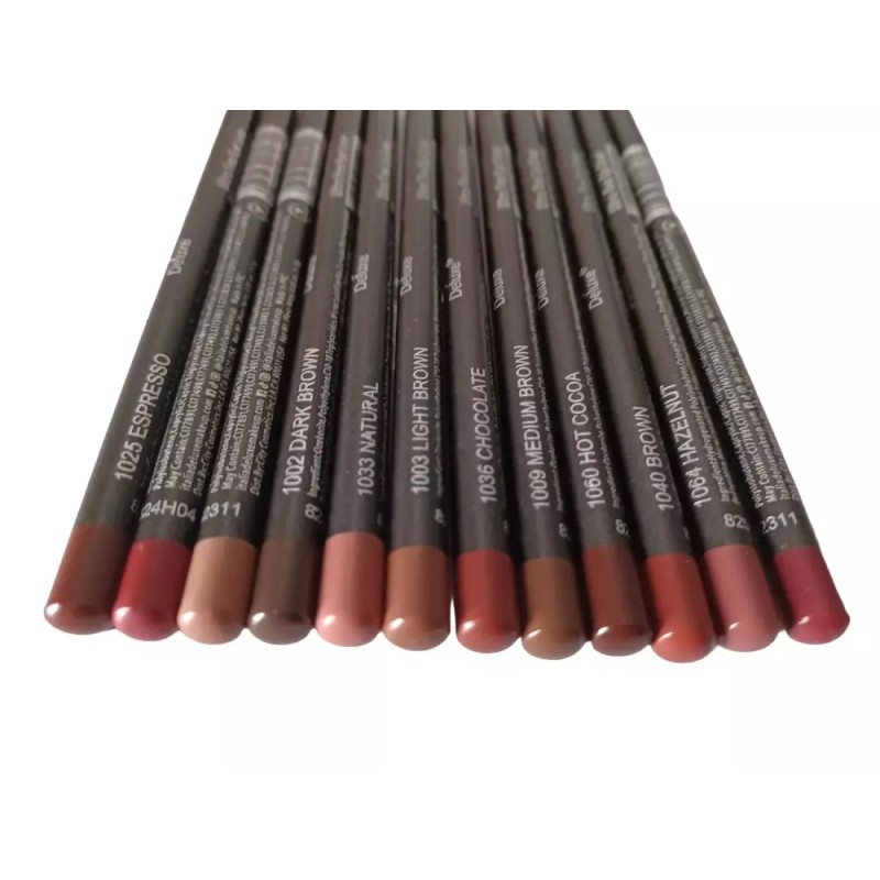 Sangpumsangseoseolmyeongchamjo 12pc 울트라 파인 립 라이너 브라운 세트 12pc Ultra