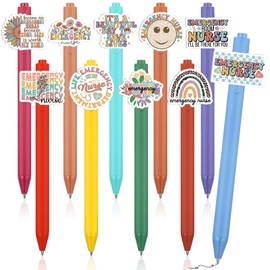 Geyoga 10 Pcs Emergency Nurses Week Er Gifts for Women Emergency Nurses Appreciation Ideas Gifts Pens Accessories Set Bulk for Women