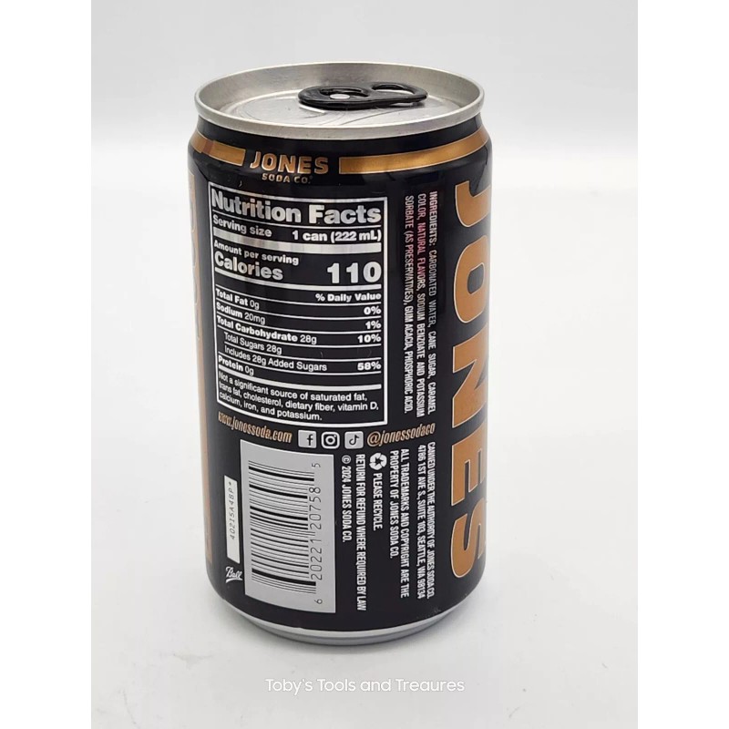 Jones Soda Company 2024 Jones Cane Sugar Soda Can Root