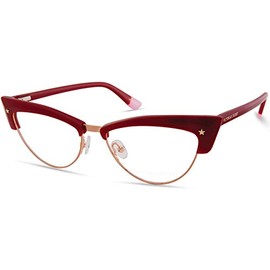 Victoria's Secret Eyeglasses VS 5018 069 Dark Red, Rose Rim W/Gold Star On End