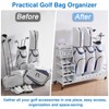 Lauren&Harold 3 Golf Bag Organizer Garage Storage, Golf Storage Rack