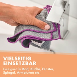 Lavandola 12 x All-Purpose Microfibre Cloths for Your Household, Lint-Free and Absorbent Cleaning Cloths for Kitchen, Bathroom and Much More, Microfibre Cloths, Microfibre Towel, 30 x 30 cm