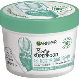 Garnier Body Superfood, Body cream Aloe, With Soothing Effect And Quick Absorption, 12.8 Fl.Oz