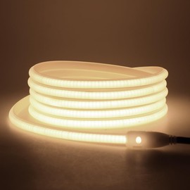 KISUFU 220 V COB LED Strip, IP65 Waterproof 288LEDs/m Indoor Outdoor Neon LED Strip Flexible 50 cm Cuttable for Living Room DIY Party Bedroom, Ceiling, Yard Decoration