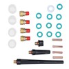 26Pcs TIG Welding Torch Tool Glass Cup Gas Lens Welding