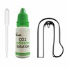 Glass Clip Nano CO2 Drop Checker with Solution for Aquarium