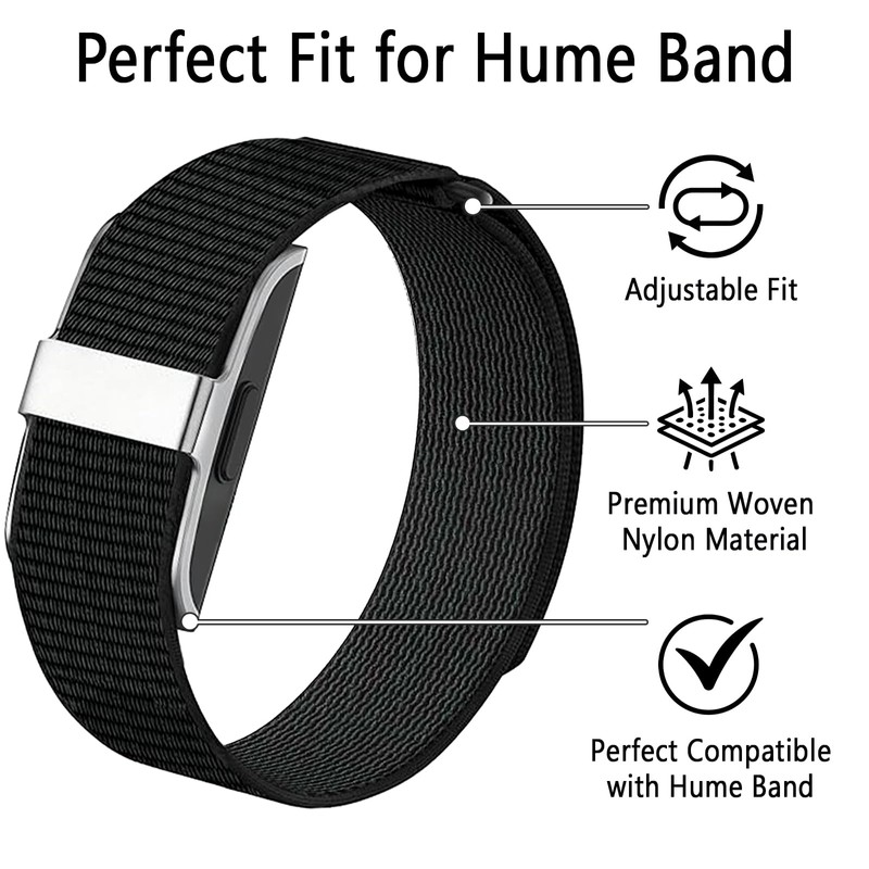 Luxe Louise Nylon Replacement Strap Compatible with Hume Band, Nylon