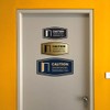 Signs ByLITA Fancy Caution Door Opens Towards You Sign (Brushed