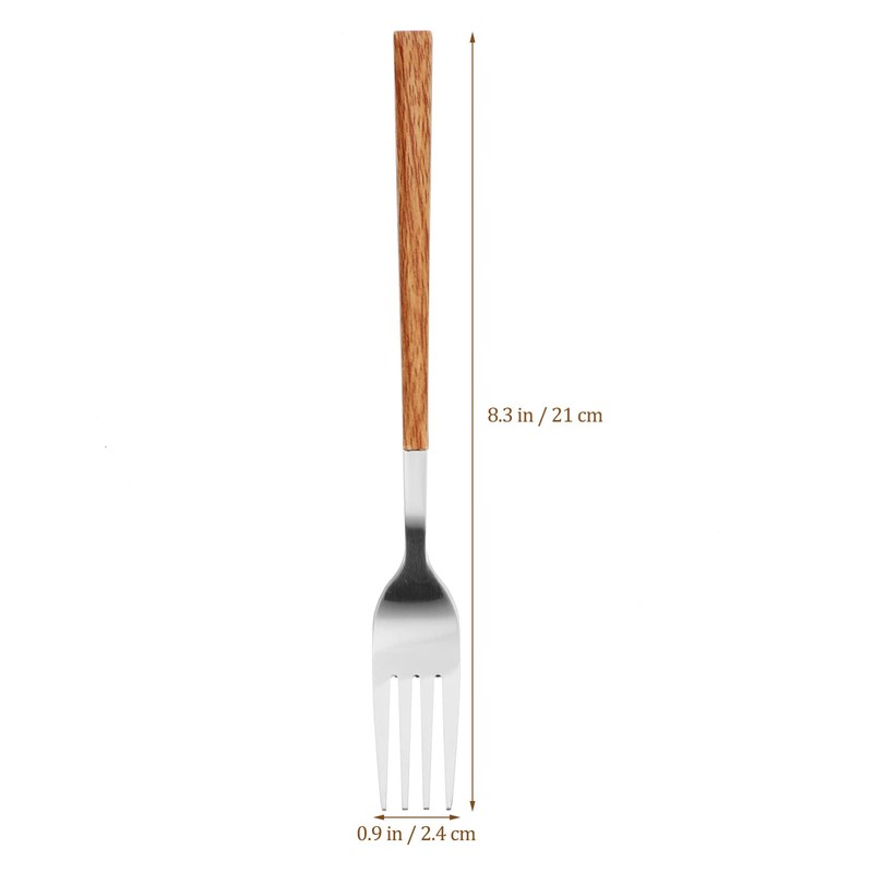 Kichvoe Stainless Steel Steak Fork Handle Kitchen Utensil for BBQ