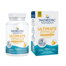 Nordic Naturals Ultimate Omega 1280mg in Fish Gelatin 60 SoftGels 03/2026