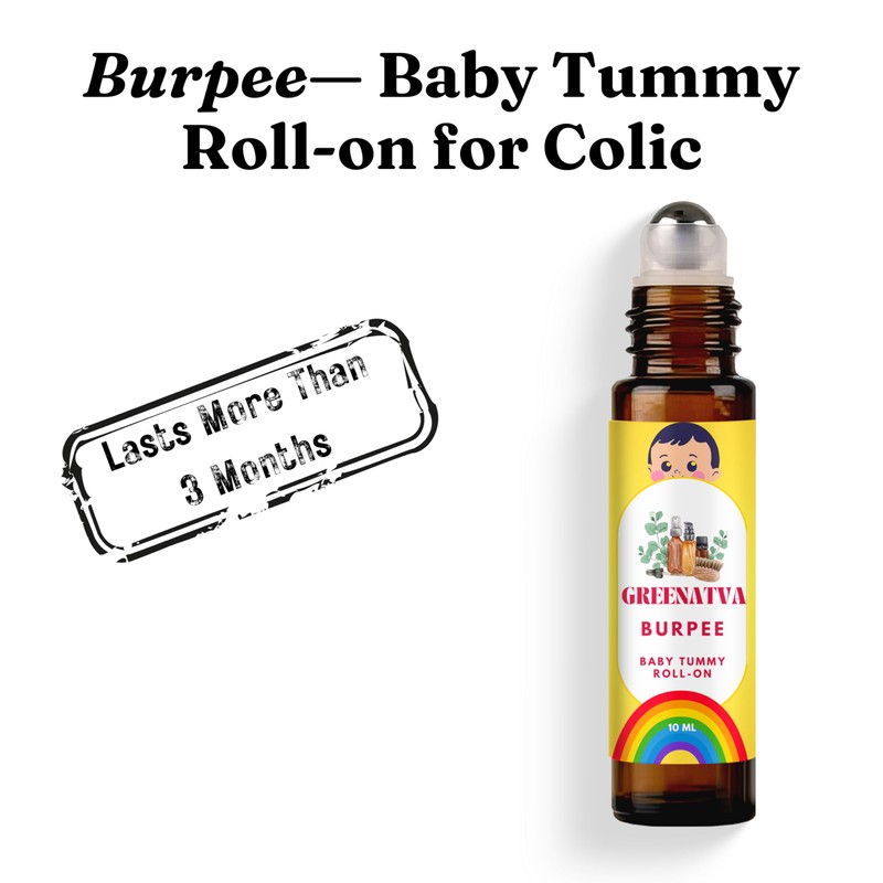 Burpee Tummy Roll On for Baby Colic | 10ml Hing