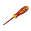 Faithfull SDVDEPH2 Soft Grip VDE Screwdriver Phillips PH2 x 100mm