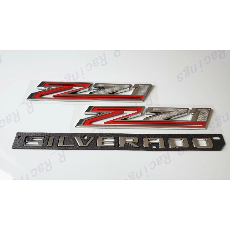 GM Auto Chrome Fender Z71 Rear Tailgate Silverado RST Emblems