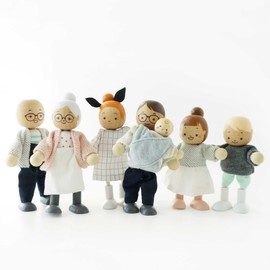 Le Toy Van - La mia famiglia di 4 bambole - Legno, tessuto - P053