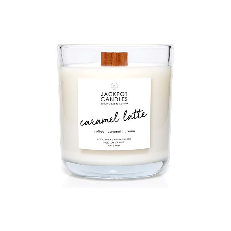 Caramel Coffee Latte Candle with Ring Inside (Surprise Jewelry Valued