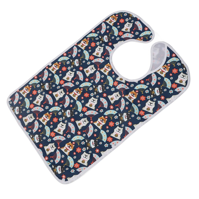 Eating Adults Bib Waterproof Reusable 3 Layers Washable Clothing Protector