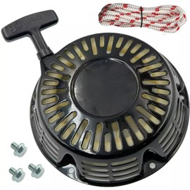 For Black Recoil Pull Starter For Honda GX240 GX270 Engine Generator Rope & 3 bolts, for honda recoil starter rope, for honda gx270 black recoil starter, gx270 black recoil starter, for honda gx270