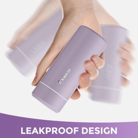 【Upgraded】Exllena Small Insulated Water Bottle 8 oz/250ml– Mini Insulated Water Bottle for Hot & Cold Drinks, Perfect Small Water Bottle for Travel, Purse...(Light Purple)