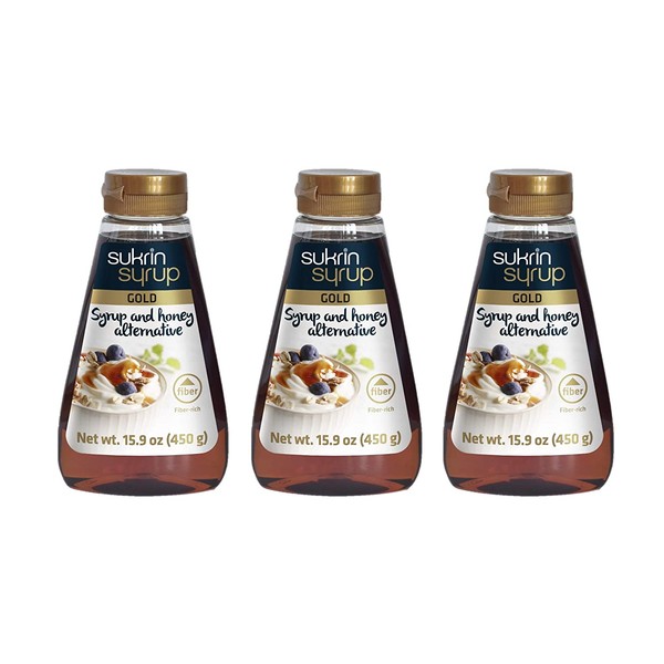 Sukrin Syrup Gold - Low Carb Gold Syrup - 3-pack