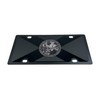 Eurosport Daytona- Compatible with -, Carbon Steel License Plate- Black