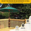 VANROUG Deck Patio Umbrella Holder,Patio Umbrella Holder Corner Mount Bracket