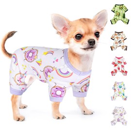 Dog Pajamas Pjs Soft Stretchy Dog Clothes for Small Dogs Girl Boy Medium Size Dogs Spring Summer Puppy Clothes Doggie Onesies Cat Pet Jammies Outfit