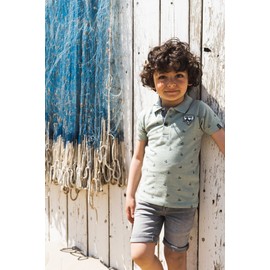 Koko Noko Boys Light Grey Jeans Shorts, Grey Jeans