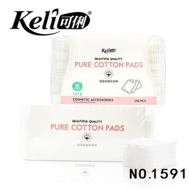 Kelly 1591 Concentrated Makeup Remover Tissue Pads, 150 Count, Dual Use (Dry & Wet Cleansing) Free Size/Tartrazine 10ea